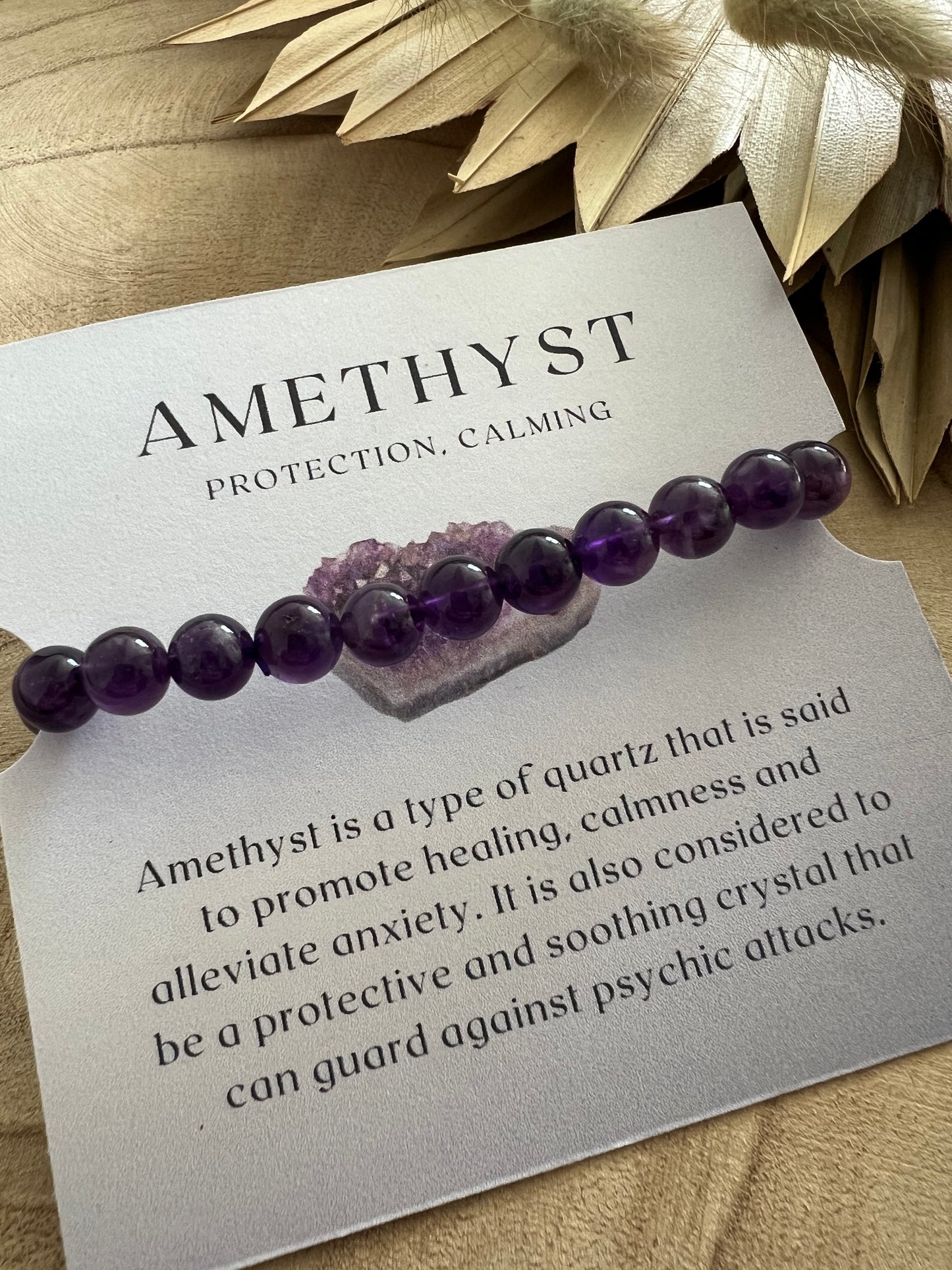 Amethyst Bracelet 8mm