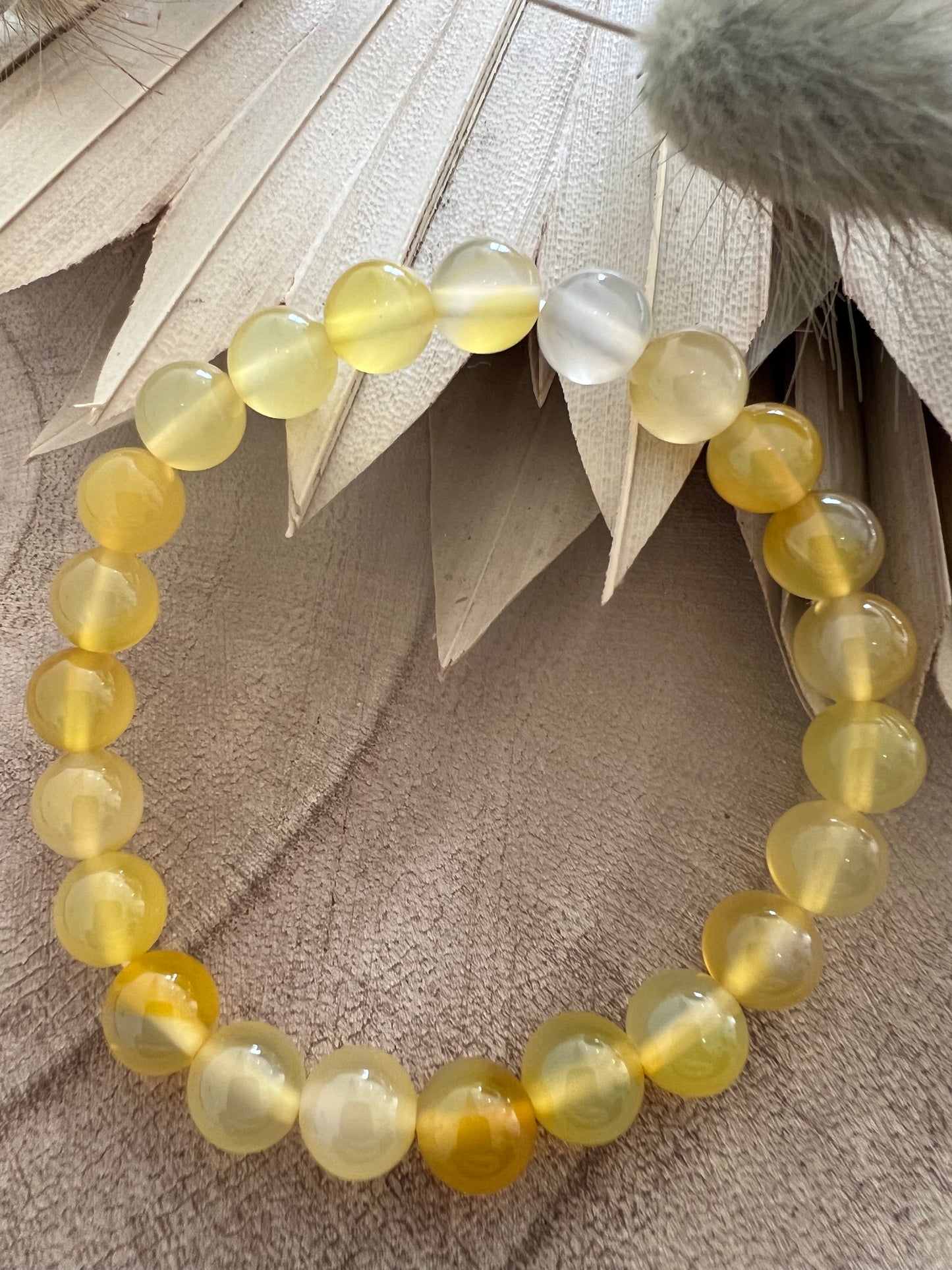 Honey Crystal Bracelet 8mm