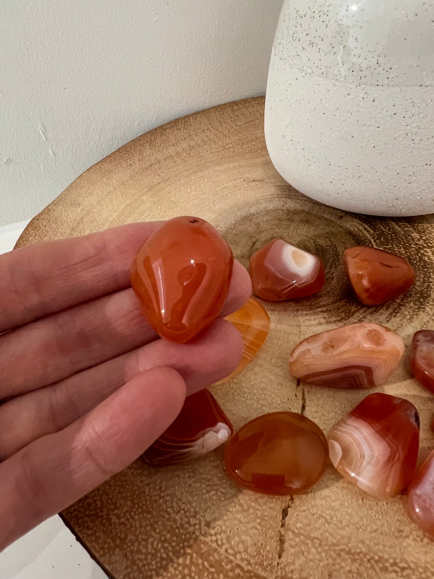 Orange Carnelian Tumblestone