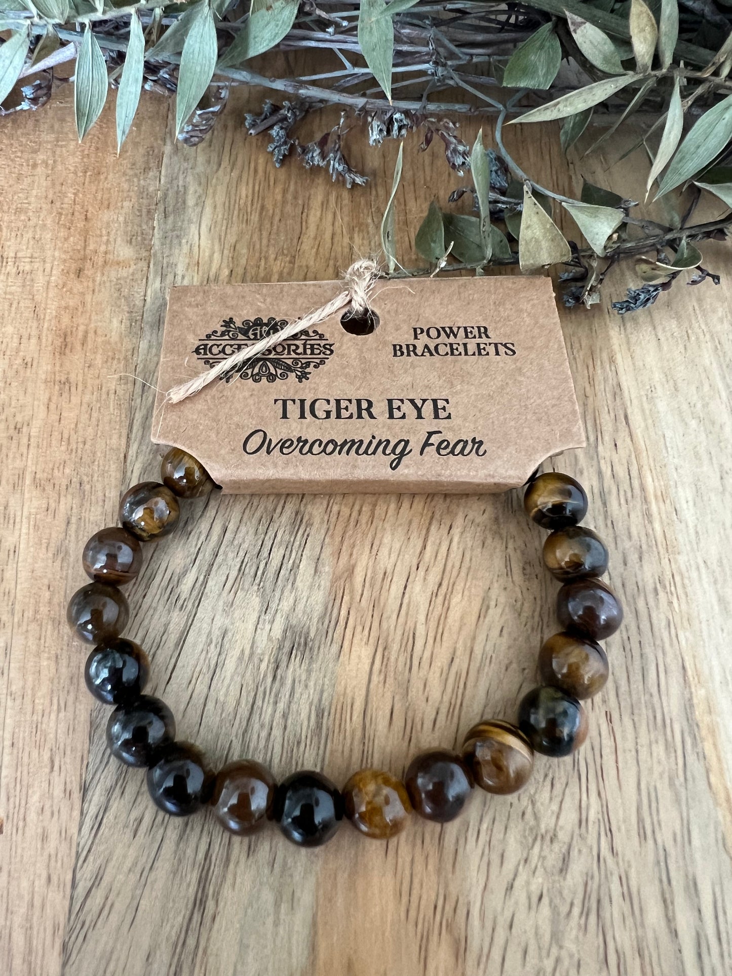 Tiger Eye Overcoming Fear Power Bracelet