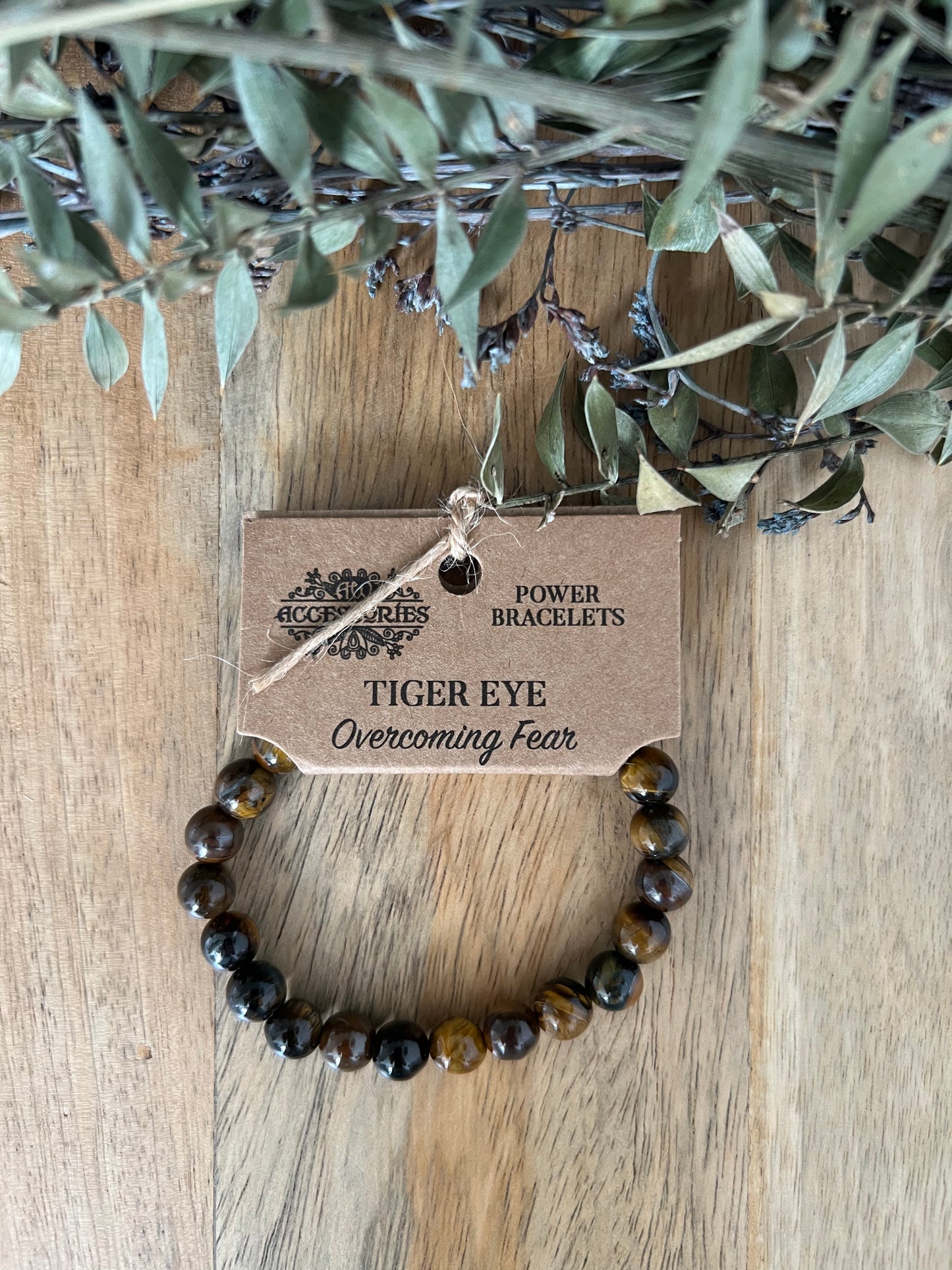 Tiger Eye Overcoming Fear Power Bracelet