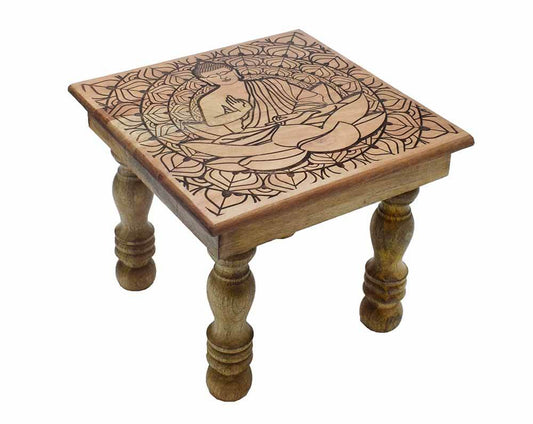 Buddha Lotus Altar Table- Home Shrine