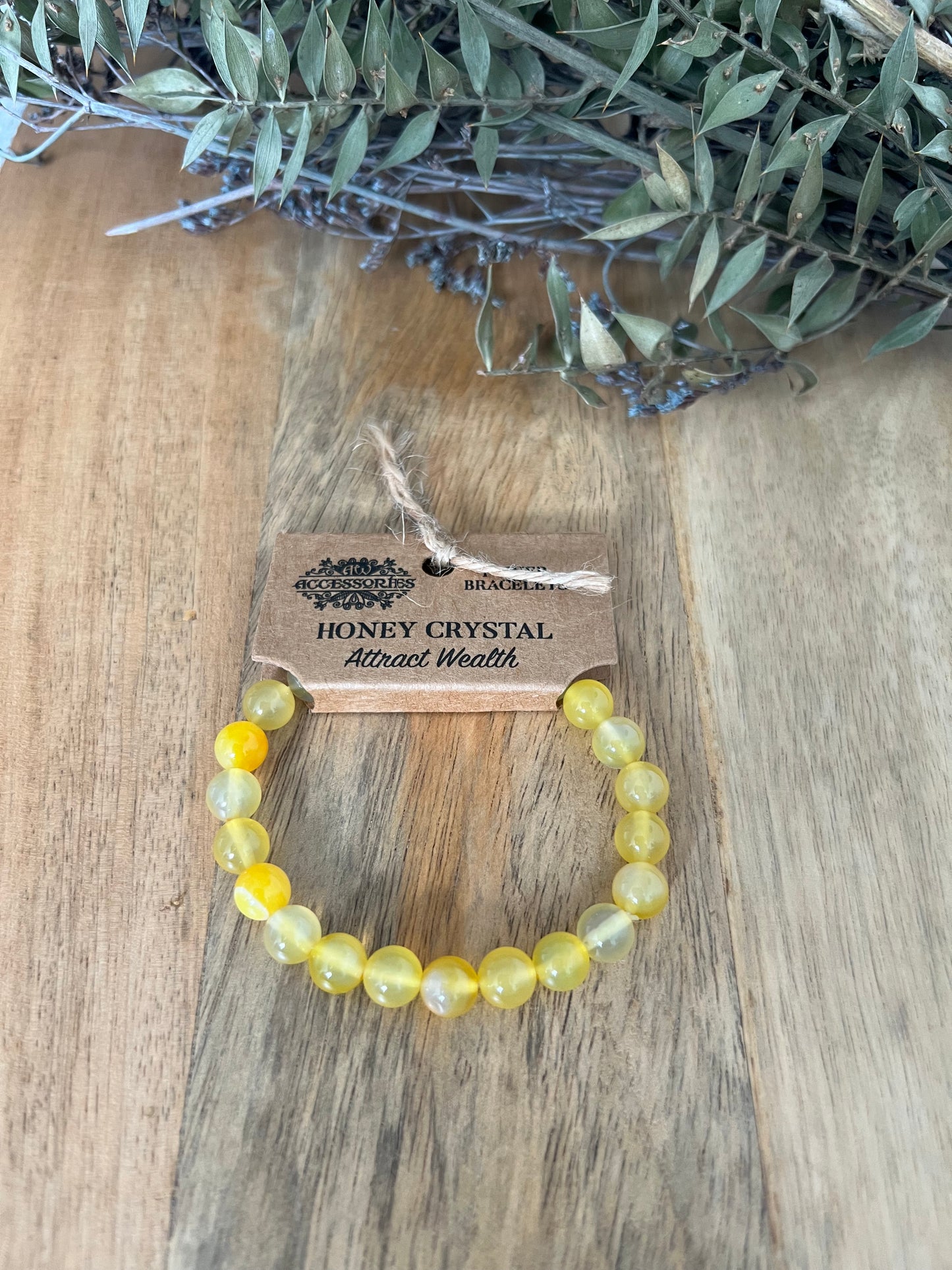 Honey Crystal Attract Wealth Power Bracelet