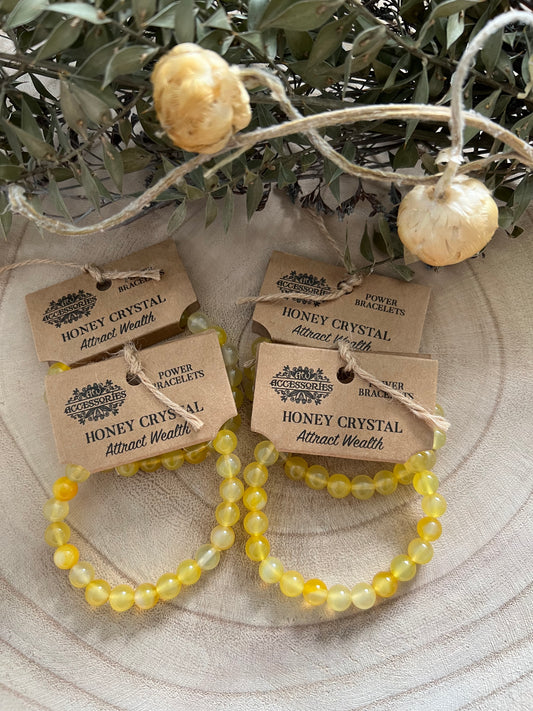 Honey Crystal Attract Wealth Power Bracelet