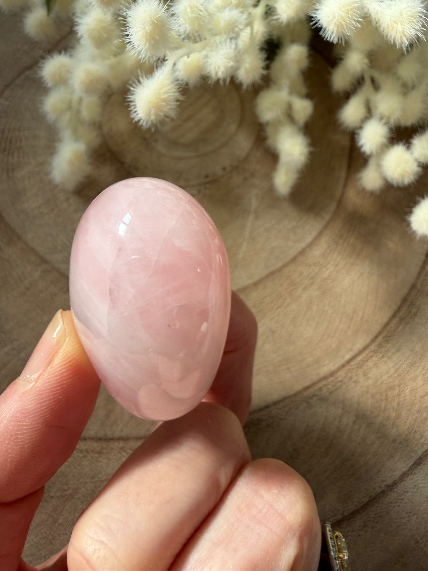 Rose Quartz Puff Heart