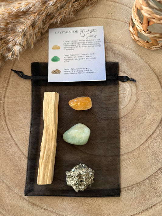 Manifestation and Success Crystal Gift Set