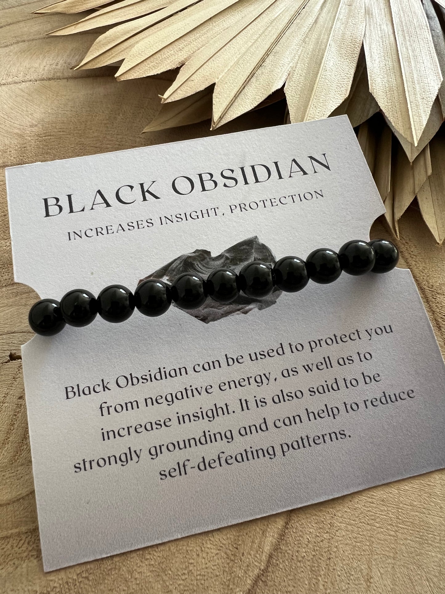 Black Obsidian Bracelet 8mm