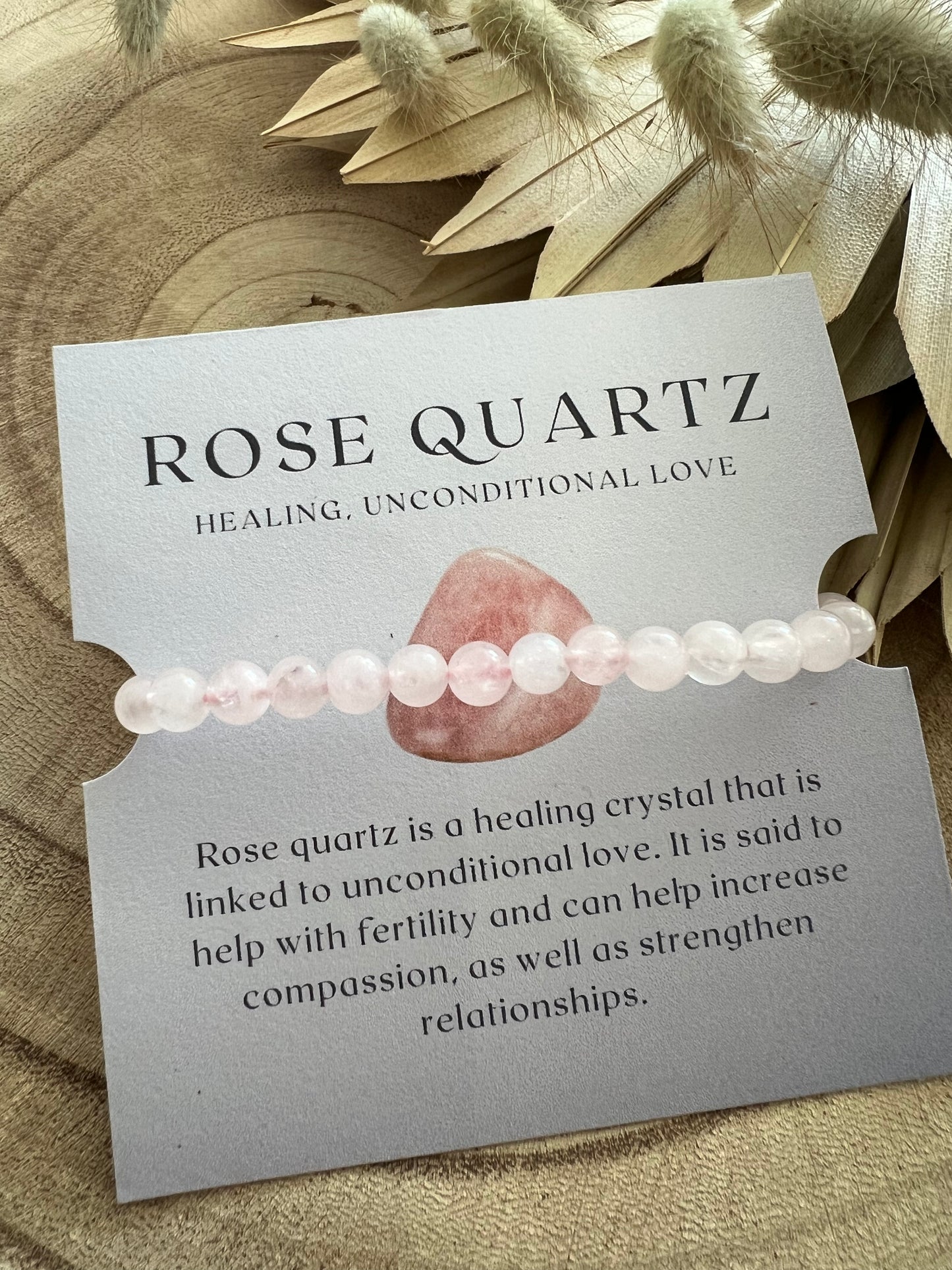 Rose Quartz Bracelet 6mm