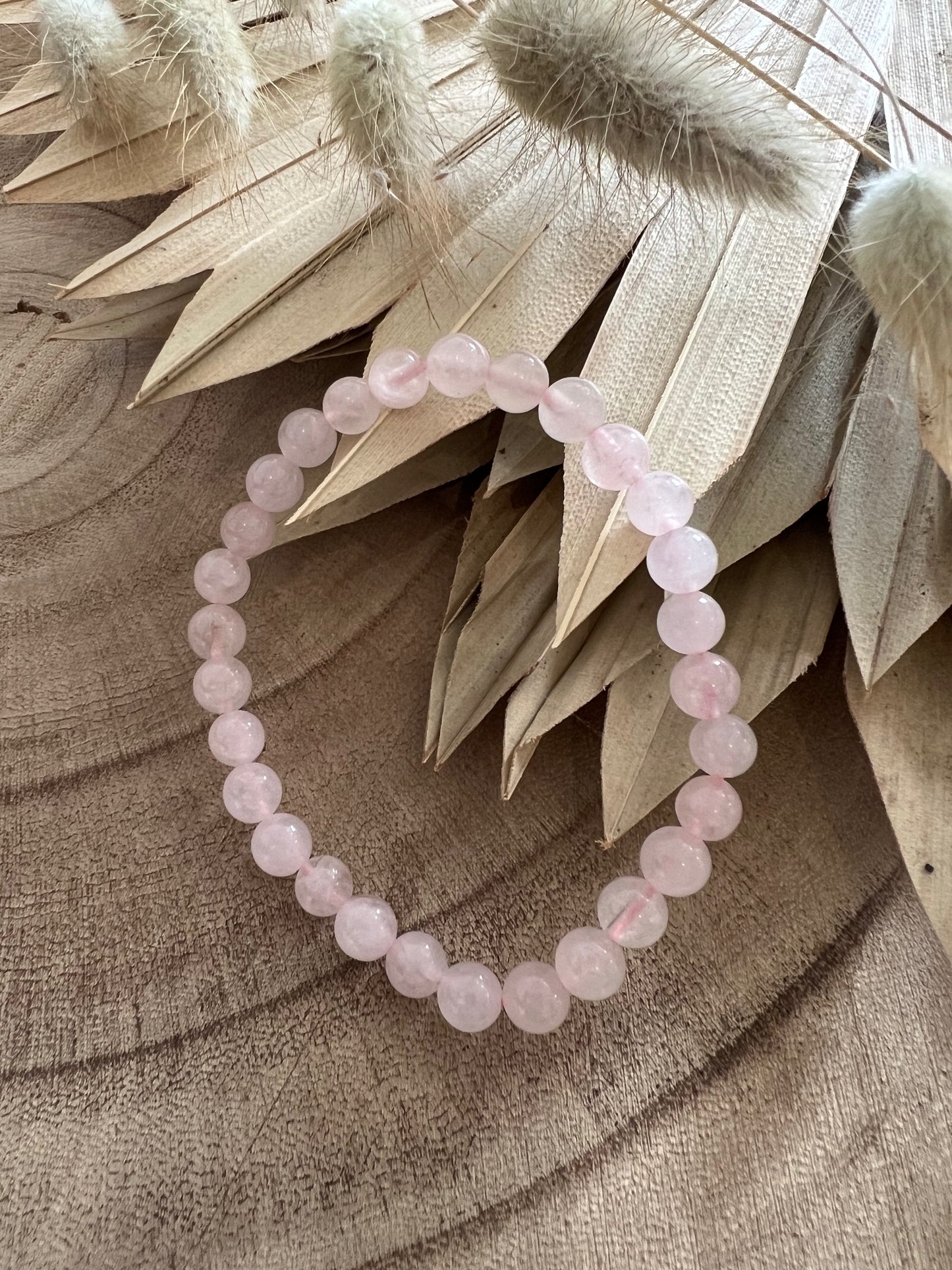Rose Quartz Bracelet 6mm