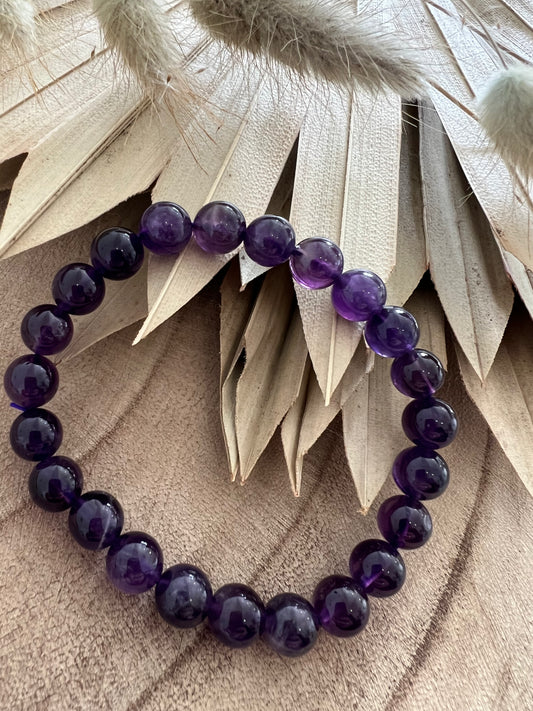 Amethyst Bracelet 8mm