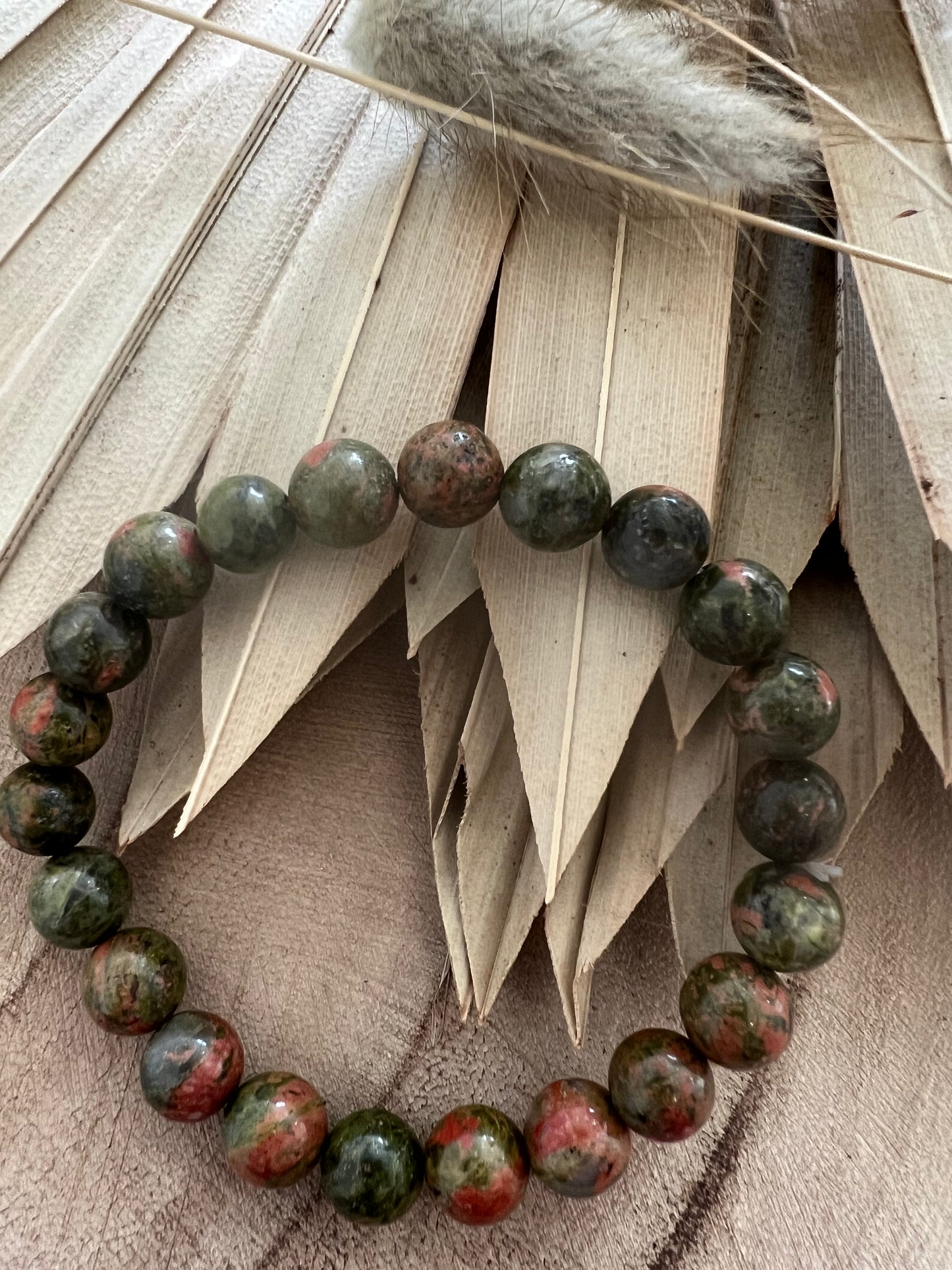 Unakite Bracelet 8mm