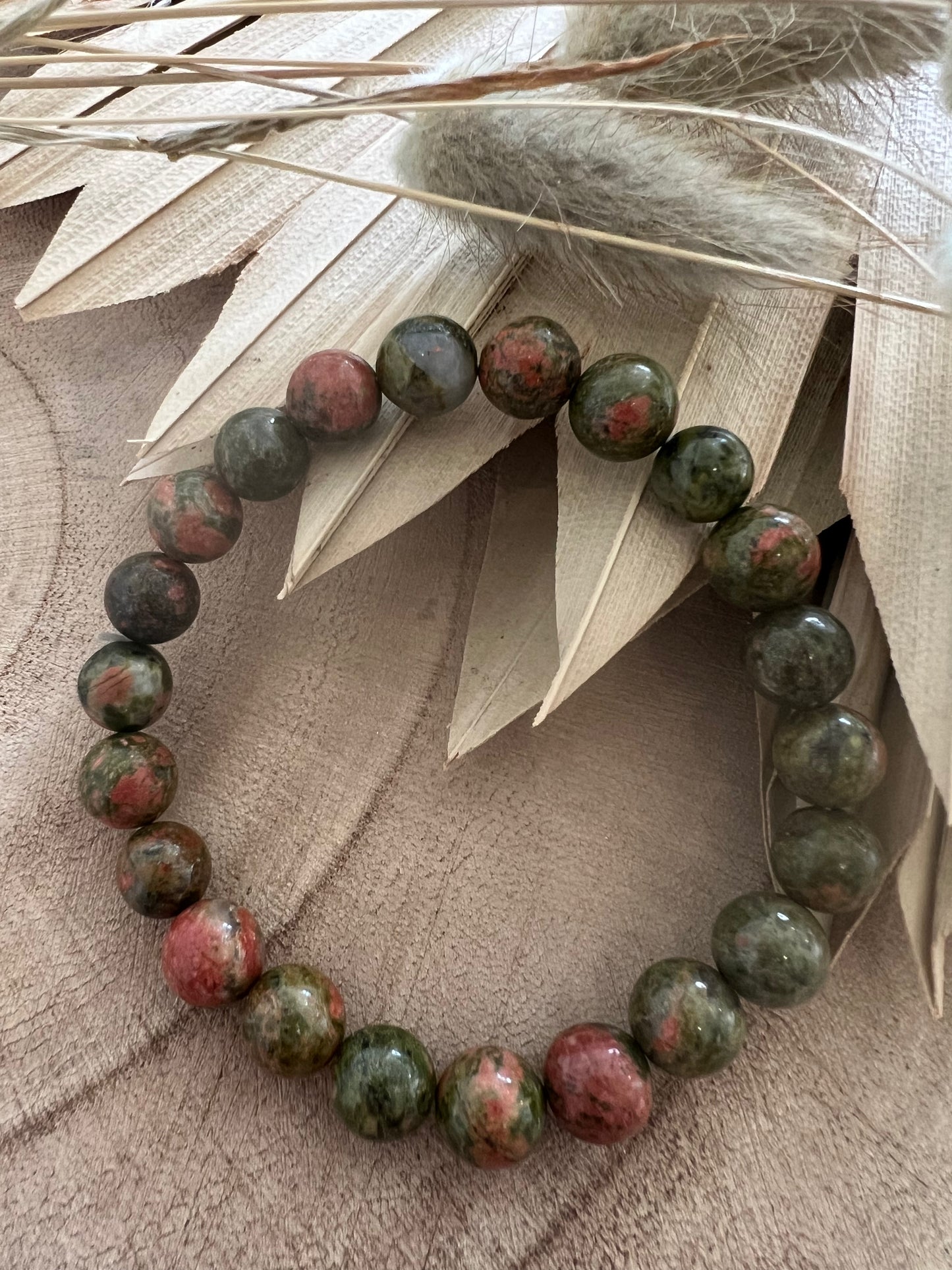 Unakite Bracelet 8mm