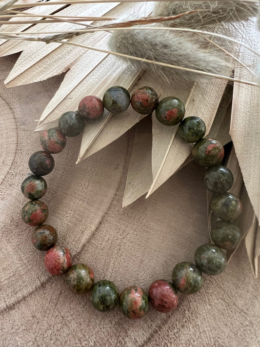 Unakite Bracelet 8mm