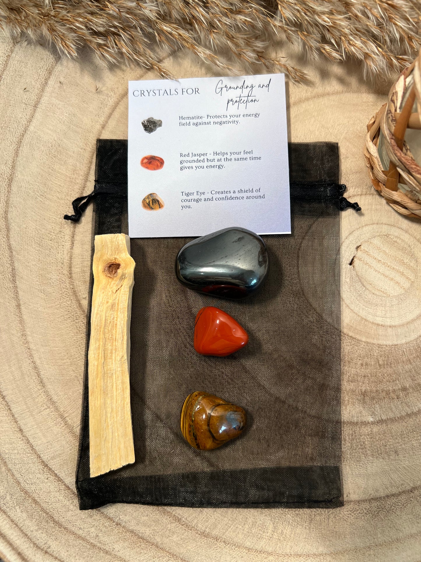 Grounding and Protection Crystal Gift Set