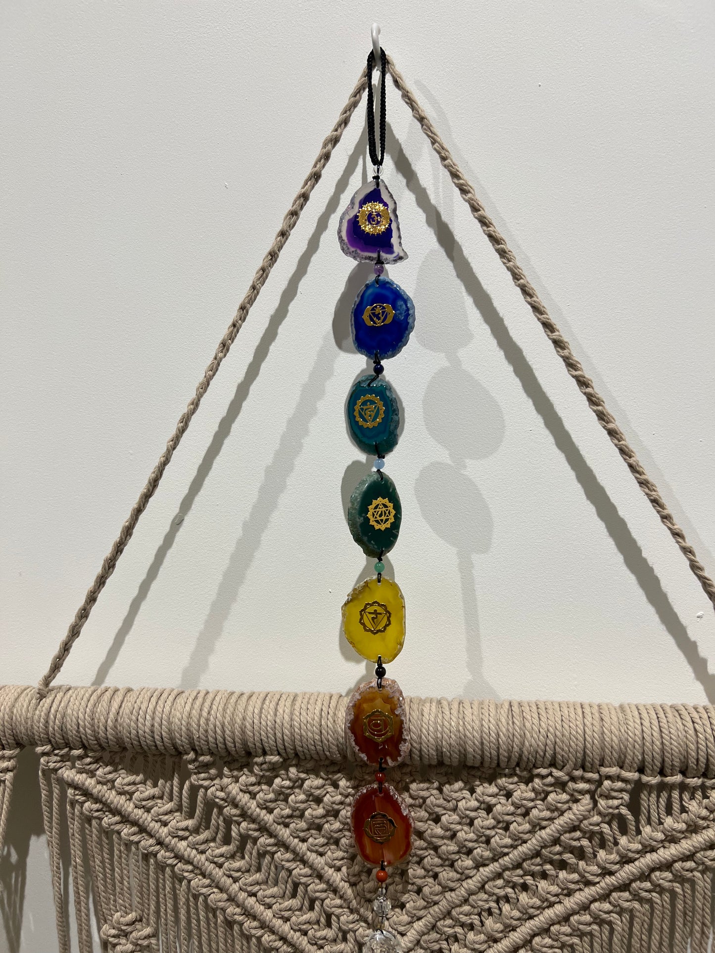 Chakra Agate Wall Hanger