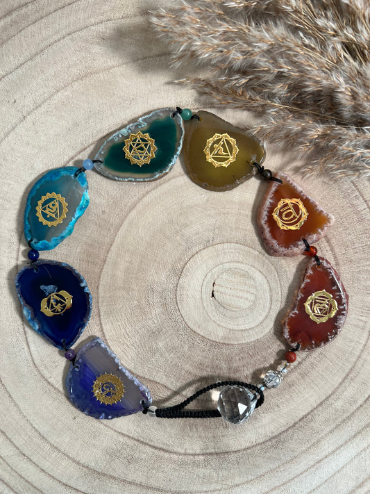 Chakra Agate Wall Hanger