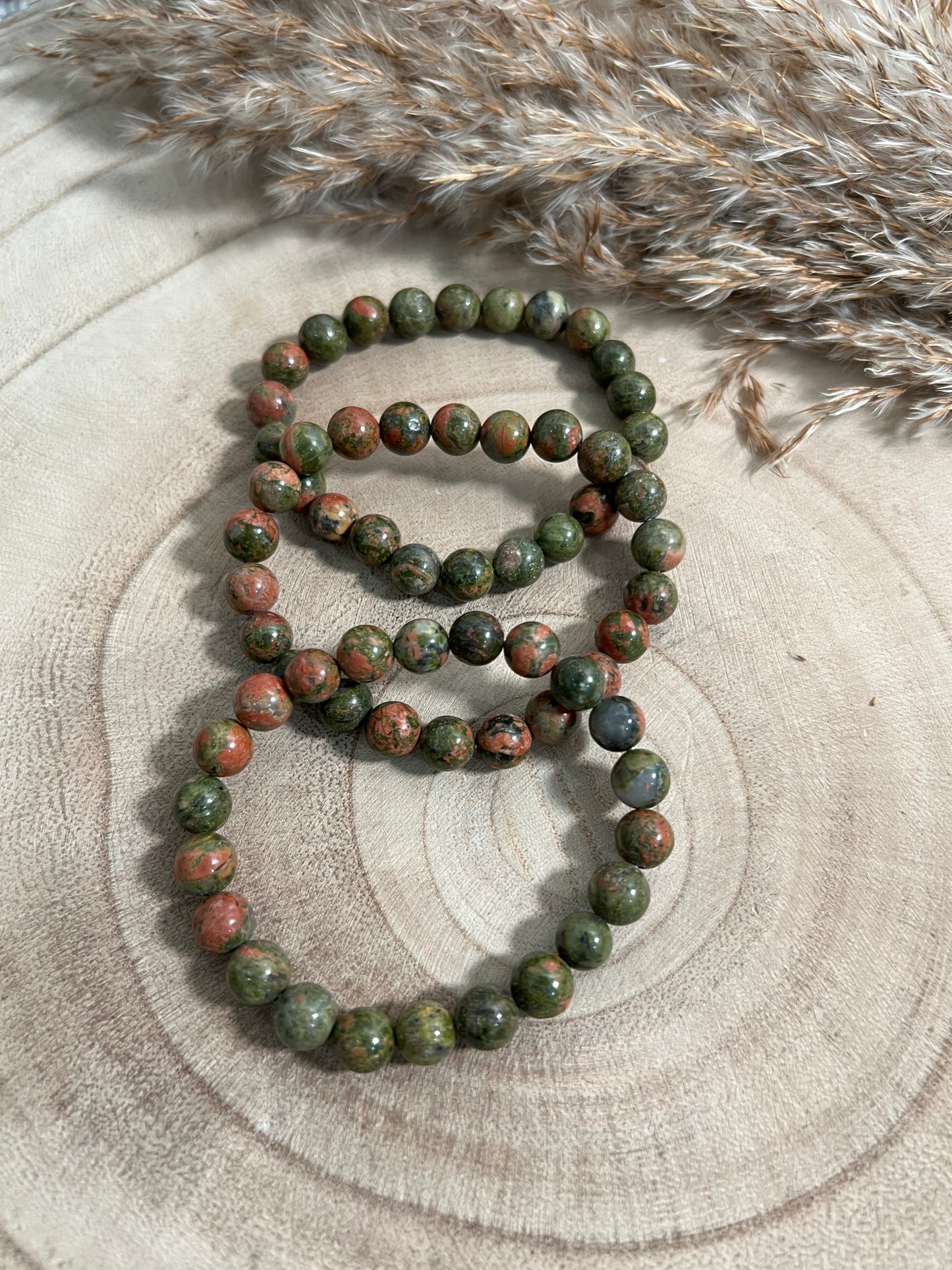 Unakite Bracelet 8mm