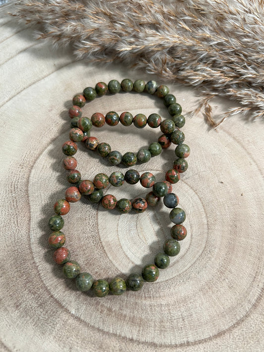 Unakite Bracelet 8mm