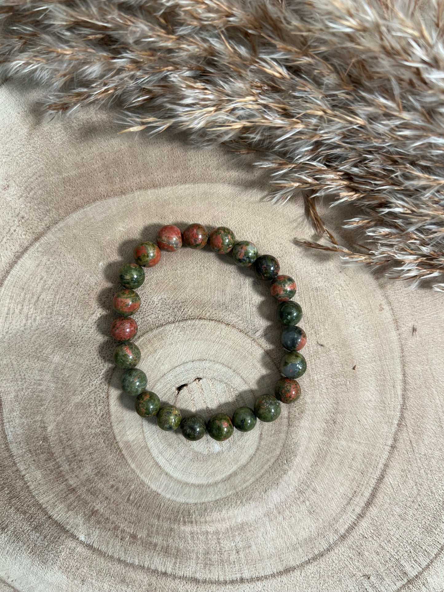 Unakite Bracelet 8mm