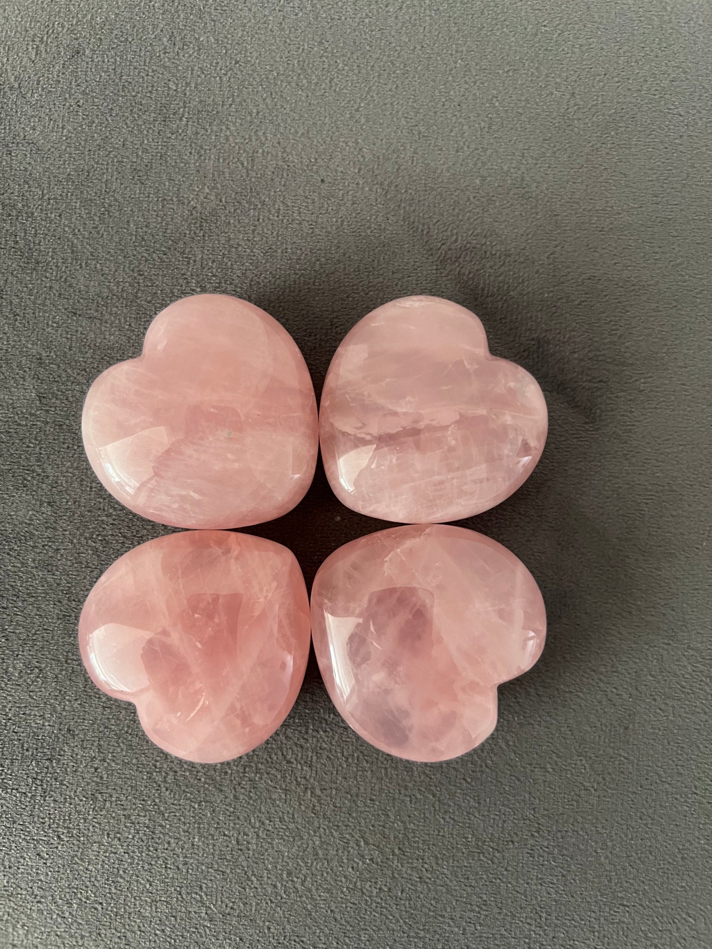 Rose Quartz Puff Heart