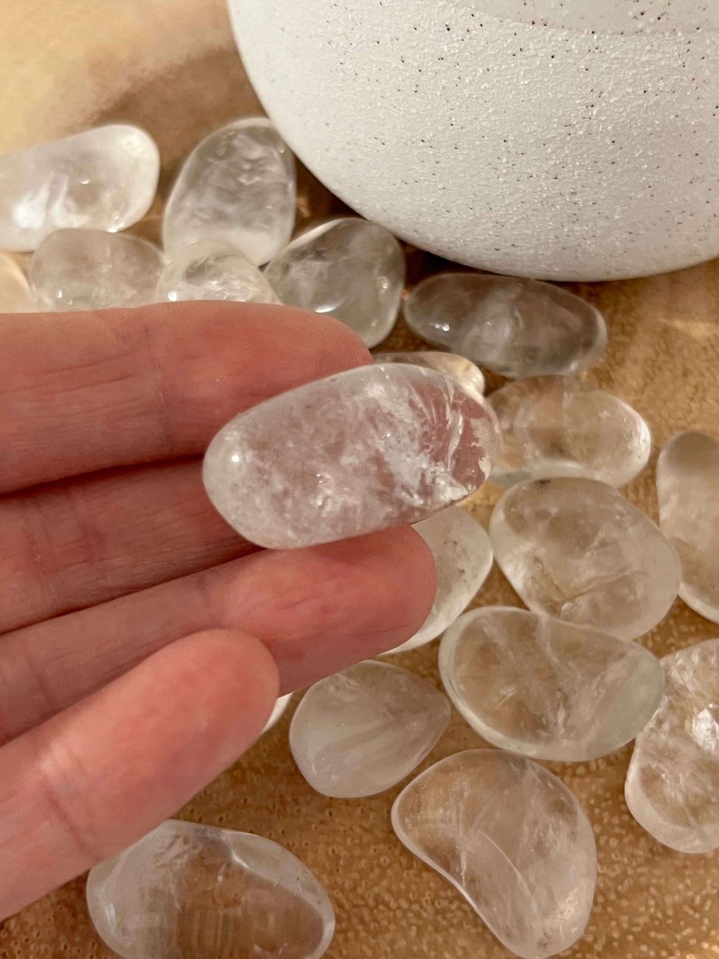 Clear Quartz Tumbles