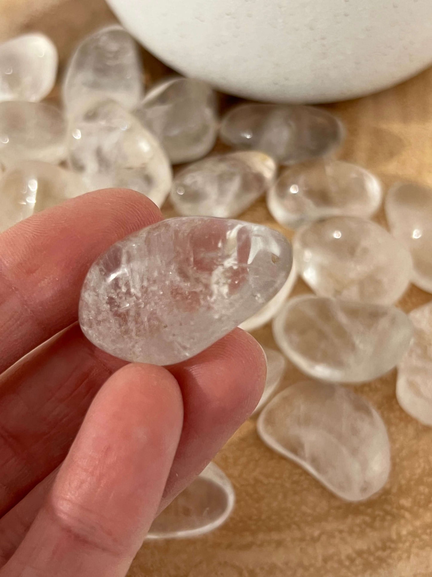 Clear Quartz Tumbles