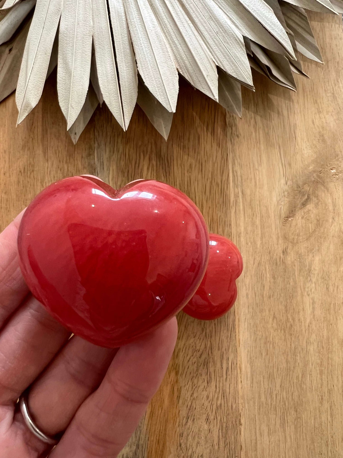 Cherry Quartz Heart