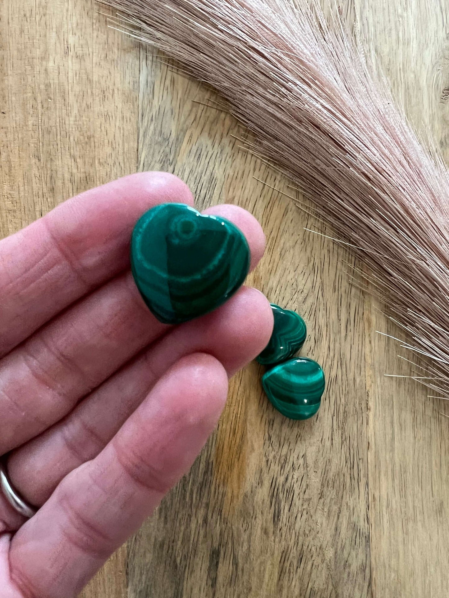Mini Malachite Heart