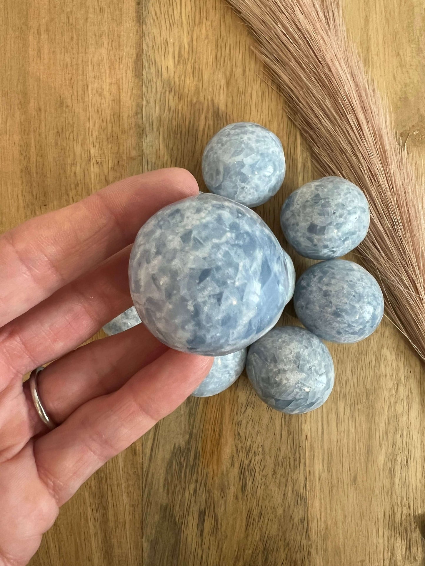 Blue Calcite Large Tumble